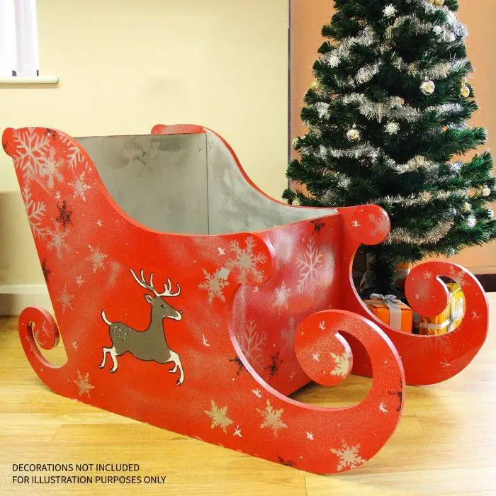 MonsterShop MDF Santa Sleigh 5 MonsterShop MDF Santa Sleigh - Image 3