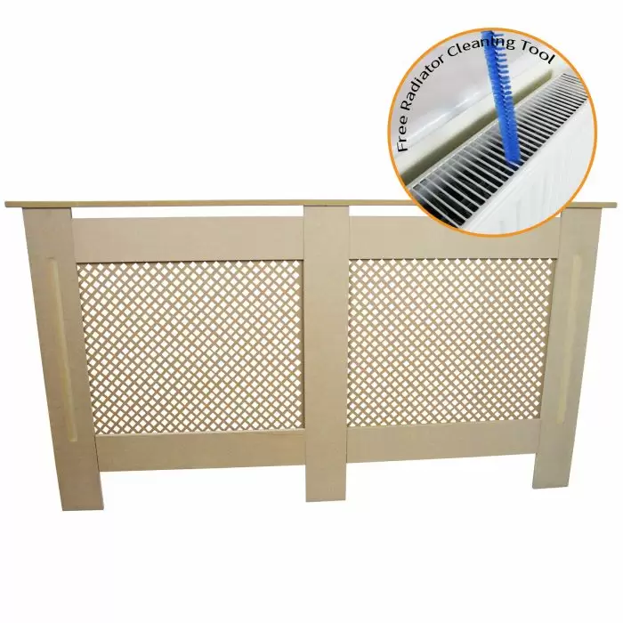 MonsterShop Radiator Cover MDF Unfinished 1515mm 4 MonsterShop Radiator Cover MDF Unfinished 1515mm - Image 2