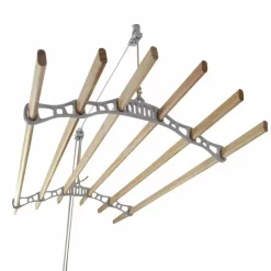 MonsterShop Clothing Airer Ceiling Pulley - White - 1.4m 12 MonsterShop Clothing Airer Ceiling Pulley - White - 1.4m -Parasol Shop 24530 003 2nd.jpg.mst