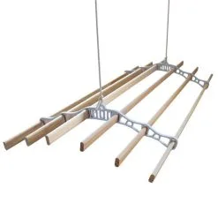 MonsterShop Clothing Airer Ceiling Pulley - White - 1.8m