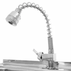 KuKoo Commercial Catering Sink Double Bowl / Right Hand Drainer -Parasol Shop 24896 003 2nd.jpg.mst