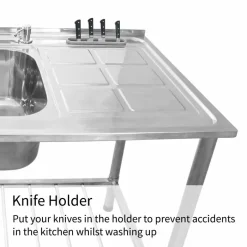 KuKoo Commercial Catering Sink Double Bowl / Right Hand Drainer -Parasol Shop 24896 010 2nd.jpg.mst