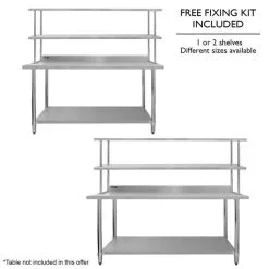 KuKoo Stainless Steel Over-Shelves 12 KuKoo Stainless Steel Over-Shelves -Parasol Shop 24898v over shelf variation 001 uk 2nd