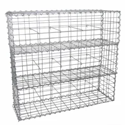 MonsterShop Gabion Baskets 100 X 30 X 30cm / 3 Pack