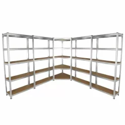 Monster Racking Galwix 90cm Racking Bundle: Corner Shelving And 4 Garage Racking Bays
