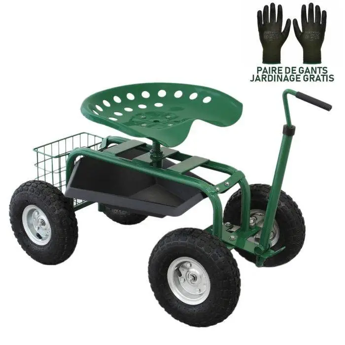 MonsterShop Heavy-Duty Mobile Garden Seat 5 MonsterShop Heavy-Duty Mobile Garden Seat - Image 3