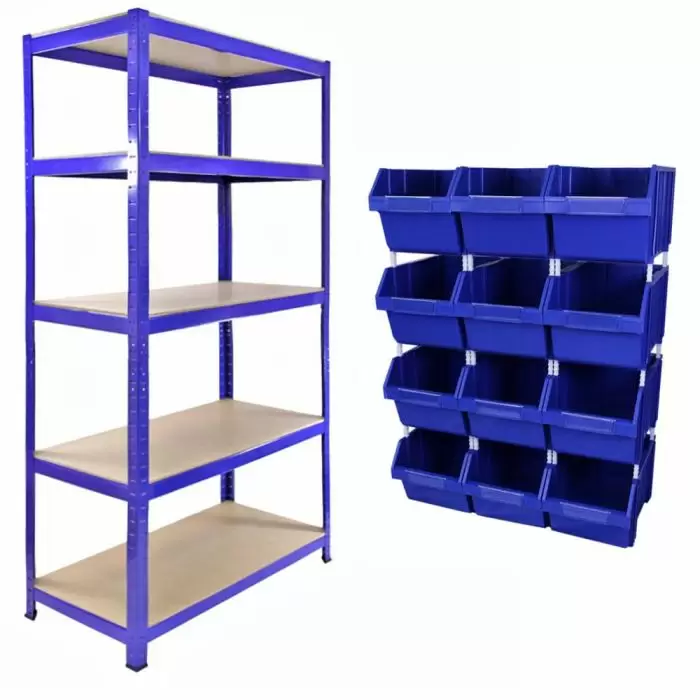 T-RAX & MonsterShop T-RAX Blue 90cm With 12 X Storage Quick Pick Bins 4 T-RAX & MonsterShop T-RAX Blue 90cm With 12 X Storage Quick Pick Bins - Image 2