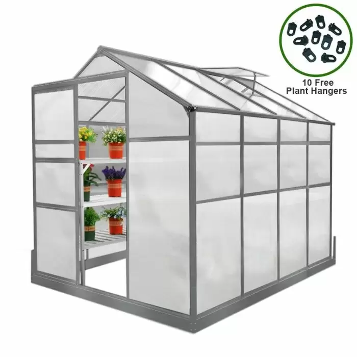 MonsterShop Greenhouse 6ft X 8ft With Base 4 MonsterShop Greenhouse 6ft X 8ft With Base - Image 2