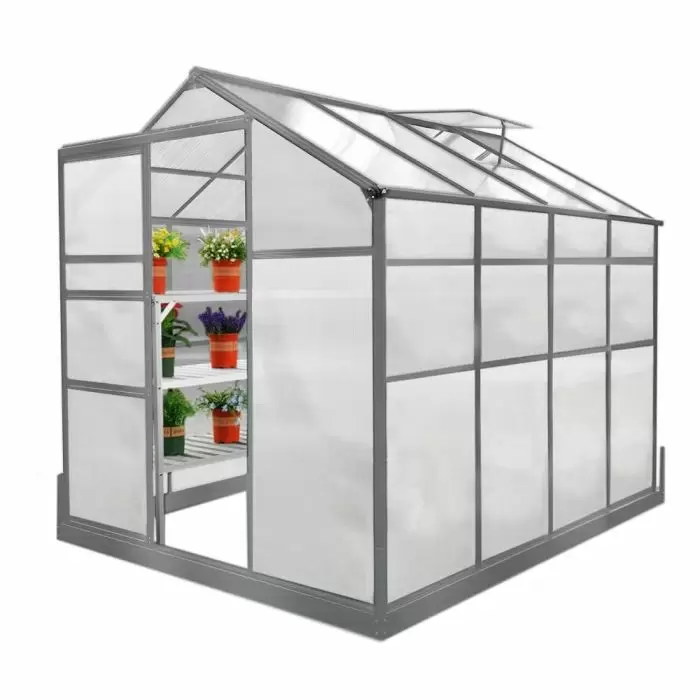 MonsterShop Greenhouse 6ft X 8ft With Base 3 MonsterShop Greenhouse 6ft X 8ft With Base