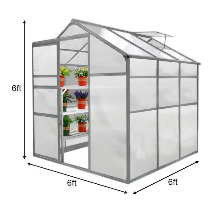 MonsterShop Greenhouse 6ft X 6ft 6 MonsterShop Greenhouse 6ft X 6ft - Image 4