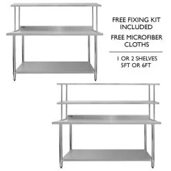 KuKoo Catering Bench With Over-Shelf Bundles