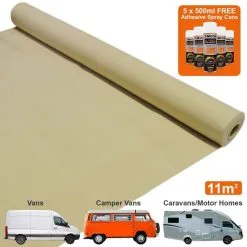 T-Mech Van Carpet Lining / Wheat & 5 Adhesive Cans 10 T-Mech Van Carpet Lining / Wheat & 5 Adhesive Cans -Parasol Shop 26040 004 2nd