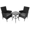 Jardi Jardí Rattan Bistro Set Black 1 Jardi Jardí Rattan Bistro Set Black -Parasol Shop 26105 black rattan bistro set 003 1 1 3