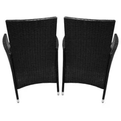 Jardi Jardí Rattan Bistro Set Black 13 Jardi Jardí Rattan Bistro Set Black -Parasol Shop 26105 black rattan bistro set 006 1 1 3