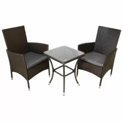 Jardi Jardí Rattan Bistro Set Brown