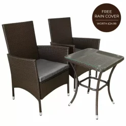 Jardi Jardí Rattan Bistro Set Brown 10 Jardi Jardí Rattan Bistro Set Brown -Parasol Shop 26106 brown rattan bistro set 014 uk 1 1.jpg.mst