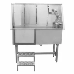 MonsterShop Pet Dog Bath Steel Tub Washing Station 400mm 9 MonsterShop Pet Dog Bath Steel Tub Washing Station 400mm -Parasol Shop 26255 001 2nd.jpg.mst