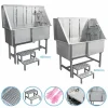 MonsterShop Dog Grooming Bath Stainless Steel Pet Wash Stations 1 MonsterShop Dog Grooming Bath Stainless Steel Pet Wash Stations -Parasol Shop 26255v 002 2nd.jpg.mst