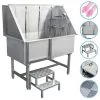 MonsterShop Dog Grooming Bath Steel Pet Wash Station 600mm -Parasol Shop 26256 000 2nd
