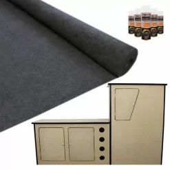 MonsterShop 11sqm Anthracite Van Lining & Glue With Camper Kitchen