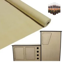 MonsterShop 11sqm Wheat Van Lining & Glue With Camper Kitchen