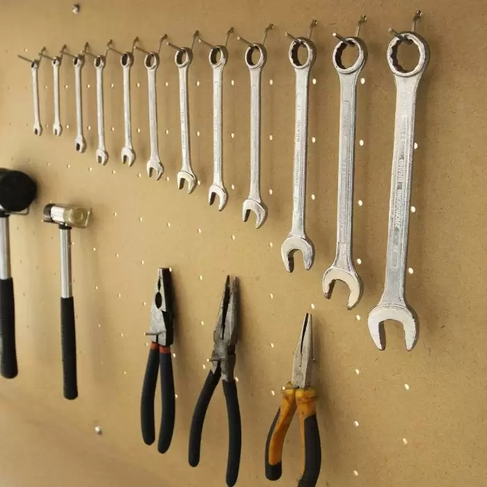 Workbench With Pegboard And Drawer 8 Workbench With Pegboard And Drawer - Image 6