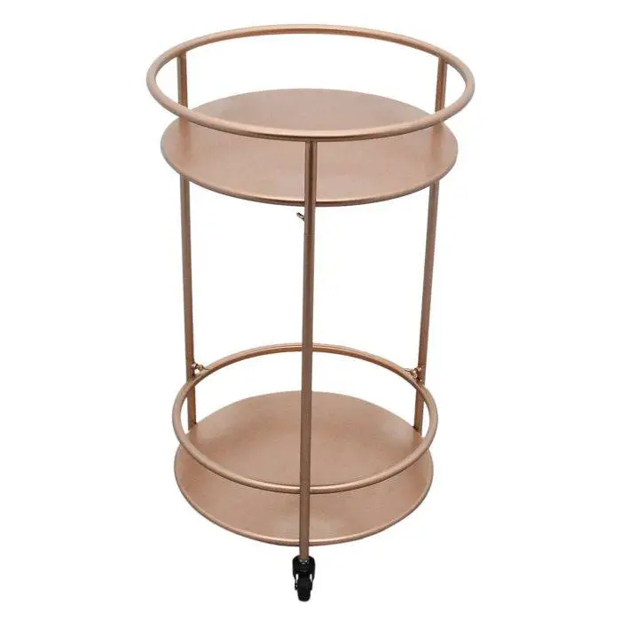 MonsterShop Rose Gold Drinks Trolley Bar Cart - Small 4 MonsterShop Rose Gold Drinks Trolley Bar Cart - Small - Image 2