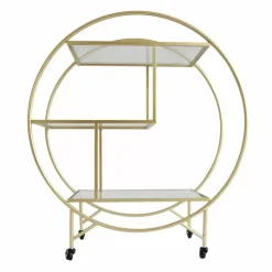 MonsterShop Gold Drinks Trolley Bar Cart - Large -Parasol Shop 26558 large gold bar cart 003 2nd.jpg.mst