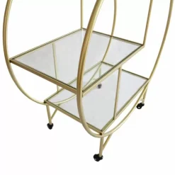 MonsterShop Gold Drinks Trolley Bar Cart - Large -Parasol Shop 26558 large gold bar cart 004 2nd.jpg.mst
