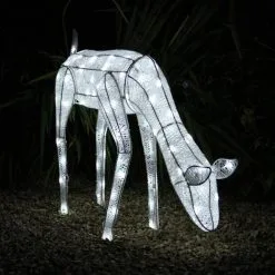 MonsterShop Large Light Up Grazing Doe Reindeer