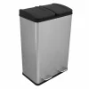 MonsterShop 60L Dual Pedal Bin In Stainless Steel -Parasol Shop 26643 steel dual bin 003 2nd.jpg.mst