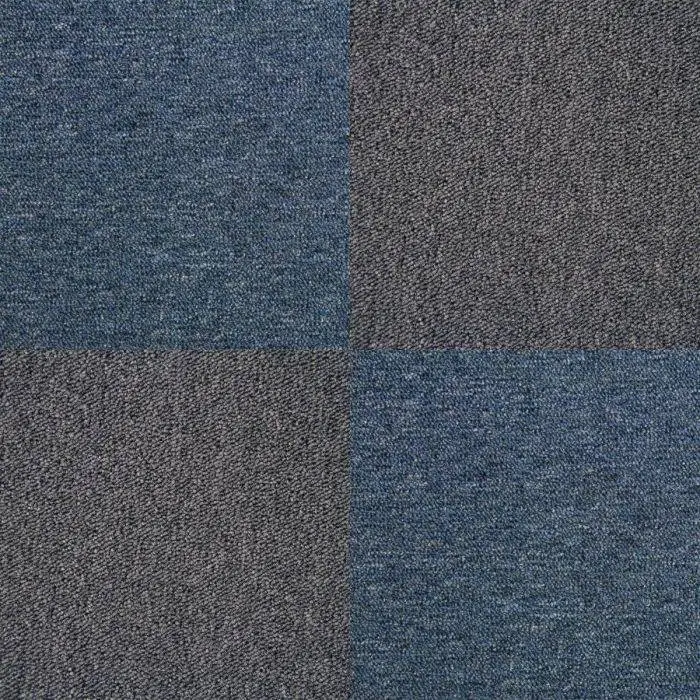 MonsterShop 40 X Carpet Tiles 10m2 / Storm Blue & Charcoal Black 3 MonsterShop 40 X Carpet Tiles 10m2 / Storm Blue & Charcoal Black