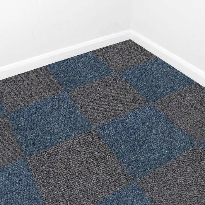 MonsterShop 40 X Carpet Tiles 10m2 / Storm Blue & Charcoal Black 4 MonsterShop 40 X Carpet Tiles 10m2 / Storm Blue & Charcoal Black - Image 2