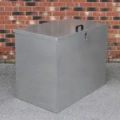 MonsterShop Galvanised Feed Store 1 Compartment -Parasol Shop 26925 feed bin 1 004