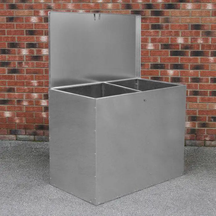 MonsterShop Galvanised Feed Store 2 Compartments 4 MonsterShop Galvanised Feed Store 2 Compartments - Image 2