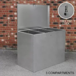 MonsterShop Galvanised Feed Store 3 Compartments 12 MonsterShop Galvanised Feed Store 3 Compartments -Parasol Shop 26927 feed bin 3 000 uk.jpg.mst
