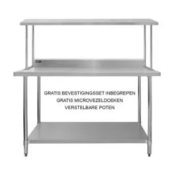 KuKoo 5ft Catering Bench With Single Over-Shelf 11 KuKoo 5ft Catering Bench With Single Over-Shelf -Parasol Shop 26993 catering bench single over shelf 5ft 005 nl 2nd