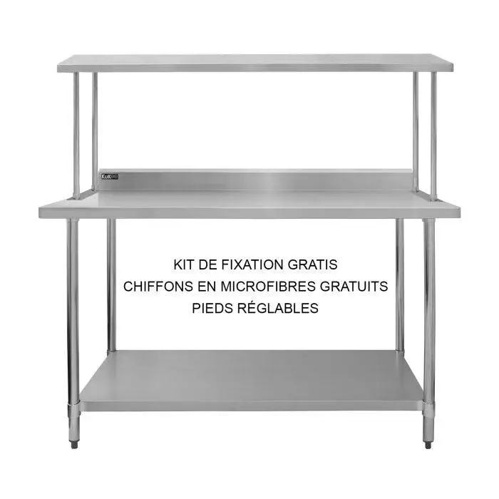 KuKoo 5ft Catering Bench With Single Over-Shelf 8 KuKoo 5ft Catering Bench With Single Over-Shelf - Image 6