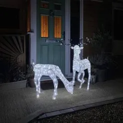MonsterShop Large Light Up Stag & Doe Reindeer Set 11 MonsterShop Large Light Up Stag & Doe Reindeer Set -Parasol Shop 27037 light up reindeers 011 2nd