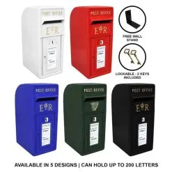 MonsterShop Royal Mail Post Box -Parasol Shop 27173v post box variation 003 uk