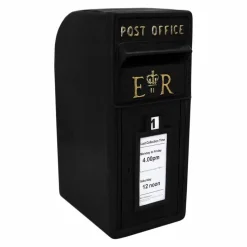 MonsterShop Black Royal Mail Post Box