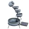 MonsterShop Grey 4 Tier Spilling Bowls Water Feature With Aquatic Cleaner 2 MonsterShop Grey 4 Tier Spilling Bowls Water Feature With Aquatic Cleaner -Parasol Shop 27605 grey water feature 015 1 1