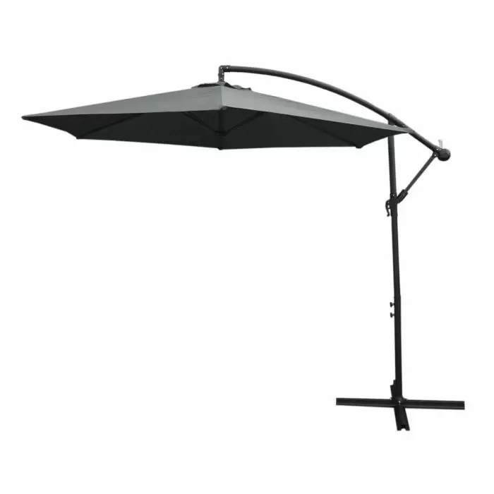 MonsterShop Grey Cantilever Parasol & Fan Base 3 MonsterShop Grey Cantilever Parasol & Fan Base