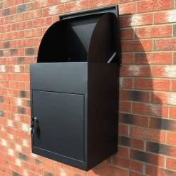 MonsterShop Black Parcel Post Box 13 MonsterShop Black Parcel Post Box -Parasol Shop 28144.02