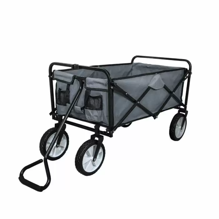 MonsterShop Foldable Garden Cart Grey 5 MonsterShop Foldable Garden Cart Grey - Image 3