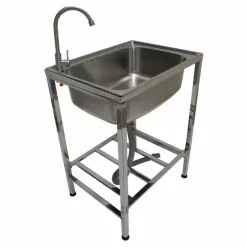 Monster Shop Stainless Steel Camping Sink - Portable