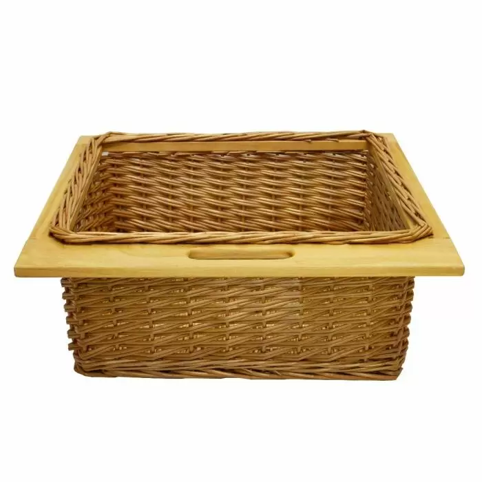 KuKoo Pull Out Wicker Kitchen Baskets 600mm 3 KuKoo Pull Out Wicker Kitchen Baskets 600mm