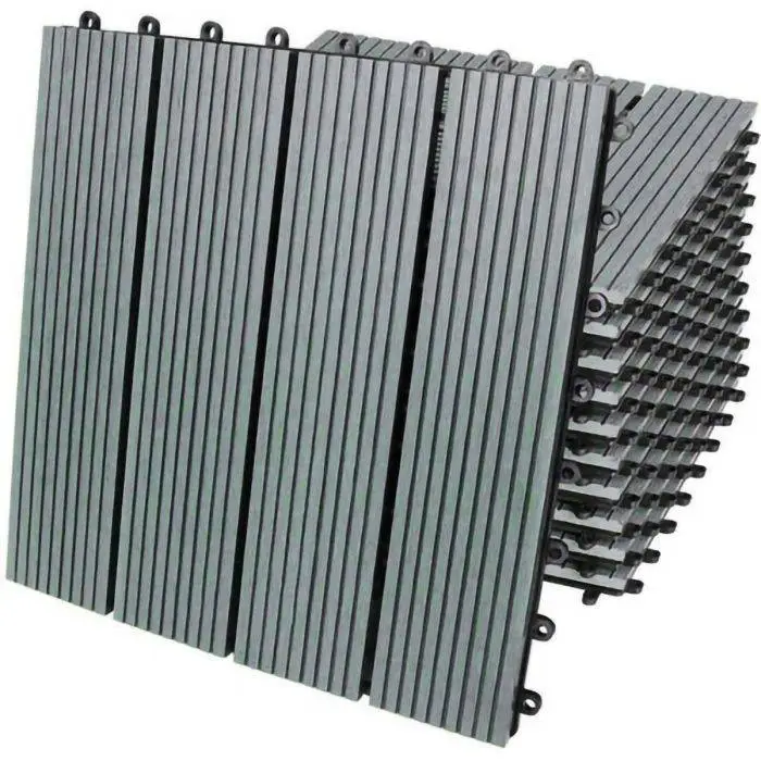 Monster Shop 66 X WPC Decking Floor Tiles 30x30cm - Grey 2 Monster Shop 66 X WPC Decking Floor Tiles 30x30cm - Grey