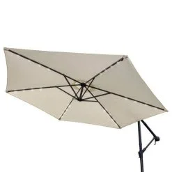 Monster Shop Cream 3m LED Cantilever Parasol -Parasol Shop 29382.4 1