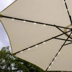 Monster Shop Cream 2.7m LED Tilt Parasol -Parasol Shop 29387.5